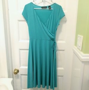 EUC Like New Turquoise Wrap Dress